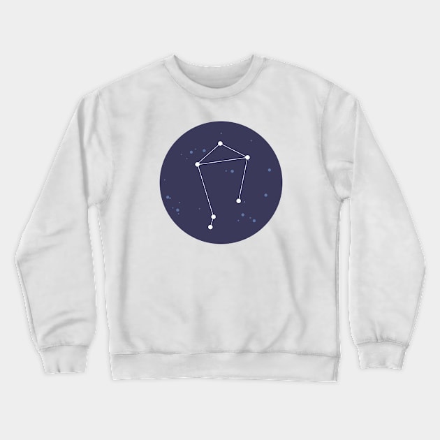 Libra Constellation Crewneck Sweatshirt by aglomeradesign